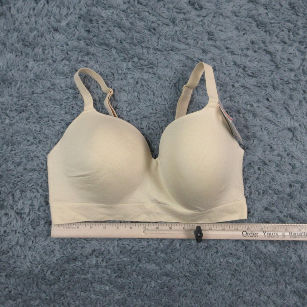 Truekind Bra Womens 2XL Beige T-Shirt Wireless Molded Seamless Lightly Lined NWT